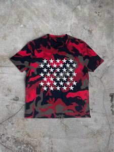 Camouflage T-Shirt with Star Print