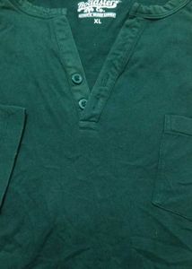Men's Dark Green Casual Shirt