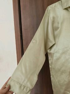 Light Green Button-Up Shirt