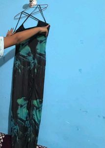 Stylish Abstract Print Maxi Dress
