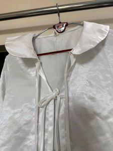 PINTEREST WHITE SATIN SHIRT