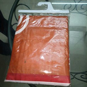 Shower Curtain Orange Red