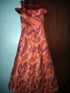 Vintage Paisley Print Dress