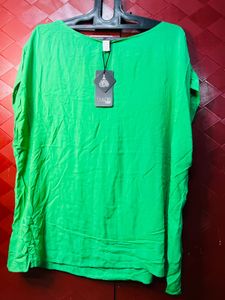 Bright Green Relaxed Fit Top