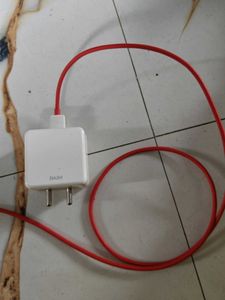 oneplus Fast Charger with Red Cable