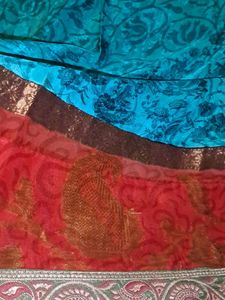 Boutique Made Saree With Designer Blouse