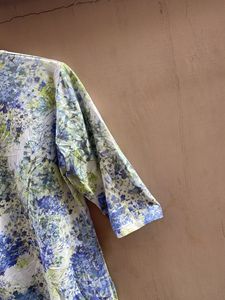 Floral Print 3/4 Sleeve Top