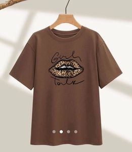 Brown Graphic Print T-Shirt