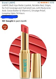 Lakme Hya Matte Lipstick-Reliable Red