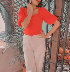 Shein Puff Sleeves Top 🎀