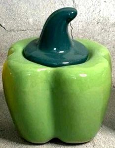 Green Bell Pepper Ceramic Decor