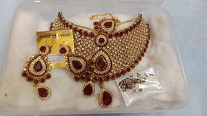 New Bridal Jewel Set With Quality AD Stones