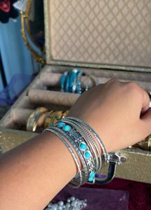 Boho Turquoise Stackable Bangles