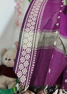 Elegant Grey &amp; Purple Dupatta