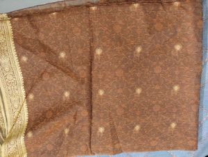 Elegant Brown Ethnic Saree