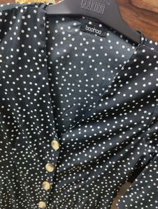 Cute Polka Dot Midi Dress
