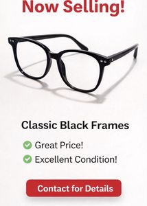 Stylish Black Frame Glasses