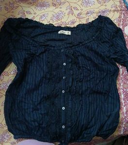Hollister Off-Shoulder Ruffled Blouse