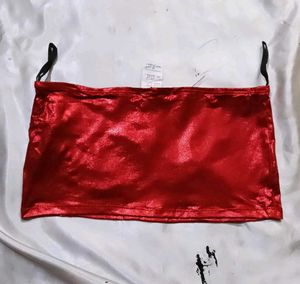 Red Butterfly Crop Top