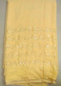 Sparkling Yellow Georgette Fabric