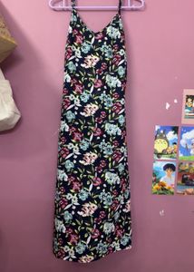 Sfera Floral Print Maxi Dress