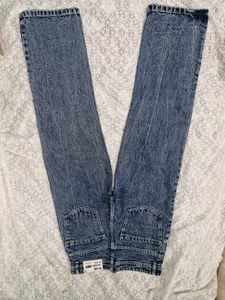 Classic Blue Wash Straight Leg Jeans