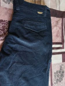Men's Dark Blue Corduroy Pants