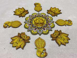 3D Mandala MDF Rangoli Set Of 9