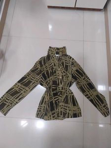 Geometric Print Blouse