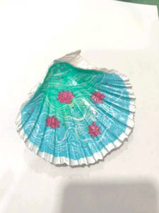 Lotus seashell trinket tray