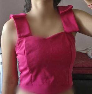 Vibrant Pink cute top