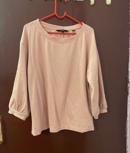 Light Pink Textured Blouse