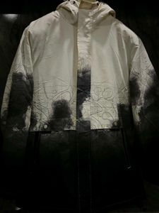 Men's Graphic Print Hooded Jacket