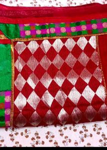 Elegant Red Silk Saree