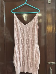 Knitted Sleeveless Mini Dress