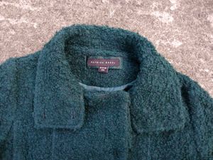 Cozy Teal Textured Coat