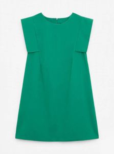 Chic Green A-Line Dress
