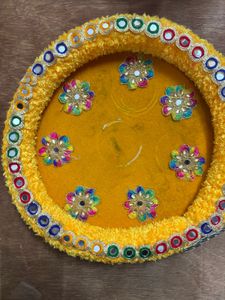 Decorative Haldi plate