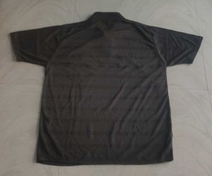 Men's Brown Striped Polo Shirt