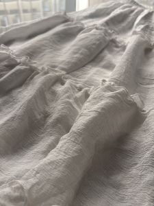 White Tiered Maxi Skirt