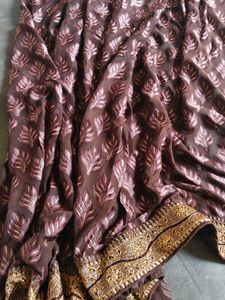 Beautiful Brown Saree