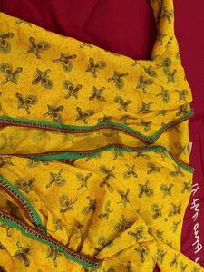 Vibrant Yellow Printed Lehenga Choli Set