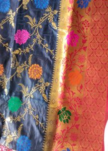 Kanjeevaram Silk Saree Blue Body