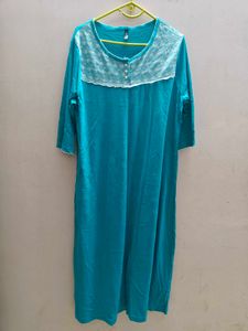 Comfy Blue Nightgown-XL
