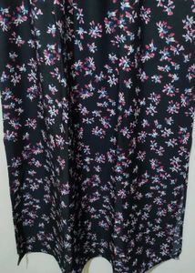 Purys Black Flora print Maxi Skirt