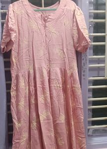 Pink Printed Kurta