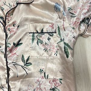 Floral Satin Pajama sets