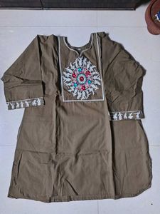 Embroidered Cotton Kurta(3XL)