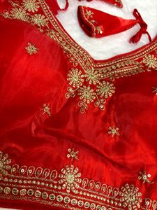 Red Organza Hot blouse