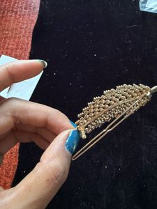 feather with diamond clips